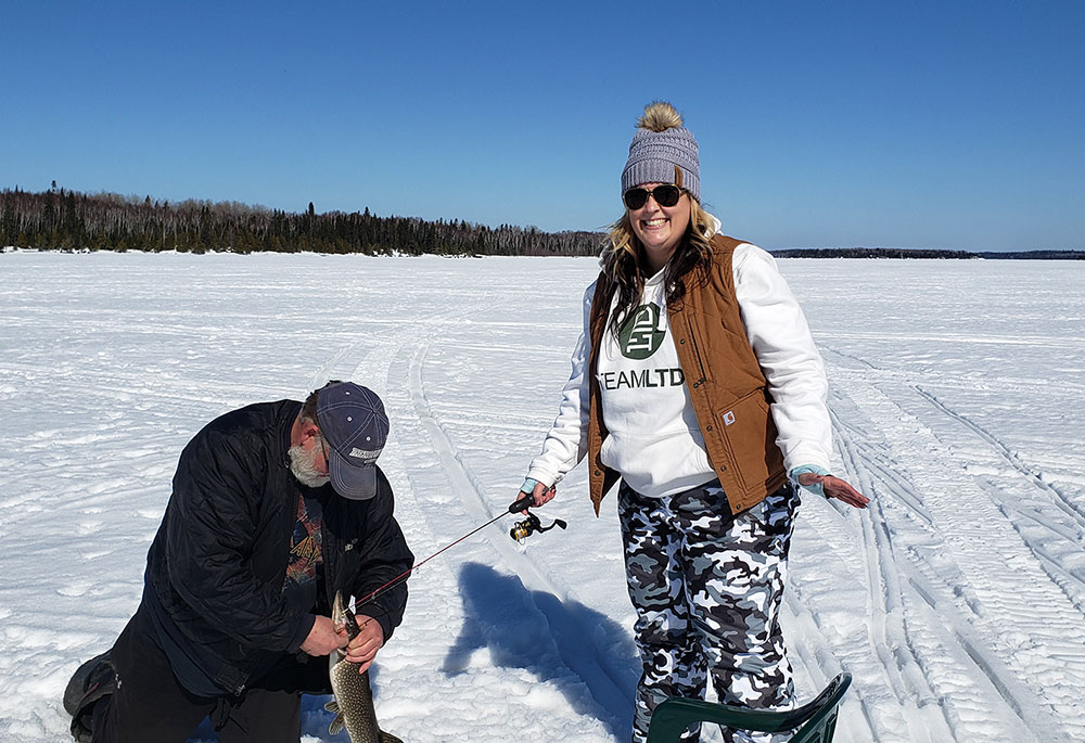 Ice Fishing at Abram Lake