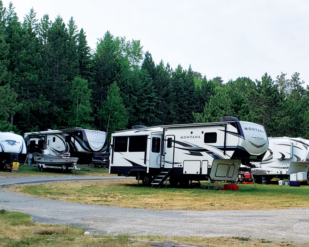 RV park at Abram Lake