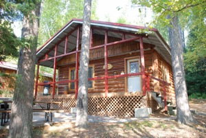 Small Log cabin at Abram Lake Park